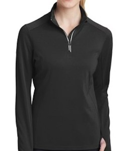 lot 66749 image: Sport-Tek Ladies Quarter Zip Athletic Pullover (Size Small)