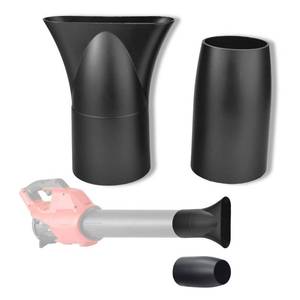 lot 54060 image: Black Leaf Blower Flat Nozzle and Flare Nozzle Tip for Milwaukee 2724-20 2724-21 Leaf Blower, Touchless Quick Drying, Cleaning, Easy to Install and Remove - Retail $20