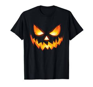 lot 54075 image: Jack O Lantern Scary Carved Pumpkin Face Halloween Costume T-Shirt Large  - Retail $18