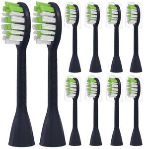 lot 54081 image: YMPBO Toothbrush Replacement Heads Compatible with Philips One Series Sonicare Battery Toothbrush HY110004 BD1002AZ, 10 Pack Replacement Heads, Soft Bristles, NavyBlue - Retail $10