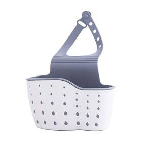 lot 54085 image: YYaaloa Sink Basket Sink Strainers Basket Kitchen Drain Shelf Sink Storage Holder (Style 2- Beige) - Retail $7