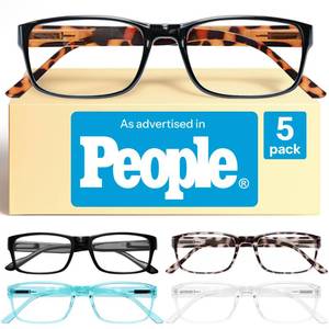 lot 54092 image: Gaoye 0.75 Professional Reading Glasses for All Day - Computer Readers with Blue Light Protection - Value Pack - Retail $14