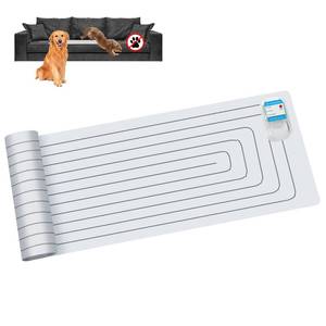 lot 54099 image: SEERWAY Scat Pet Shock Mat Indoor, Safe Shock Training Pads for Dogs and Cats, Electric Repellent Mat Keeps Pets Off Couch, Sofa, Counter Top, 3 Training Modes, 60x12 Rectangular, Battery Operated - Retail $30
