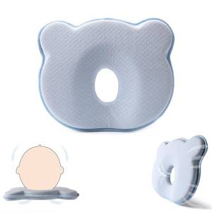 lot 54140 image: Yevclihds Memory Foam Baby Pillow,Cute Cartoon Bear Soft and Cozy Pillow, Breathable Bedding Set for Infants for Small Boys and Girls Prevent Flat Head - Retail $20