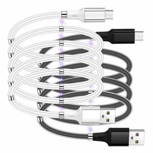 lot 54167 image: JJKKZVZ 2Pack Upgraded Micro USB 2.0 Magnetic Charging Cable, 3FT Android Charger Cable Data Transfer Cable for All Micro USB Devices - Retail $14