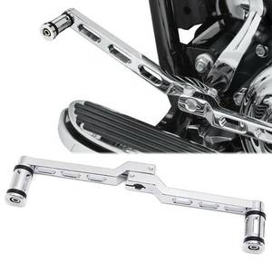 lot 54196 image: Dreamseek Motorcycle Heel Toe Shifter Lever  Shift Peg for Harley FL SoftailTouring, Road King, Street GlideTri Glide Trikes (Chrome) - Retail $28