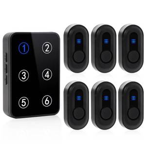 lot 54198 image: Wireless Caregiver Pager Call Button Nurse Call System 500Ft Range with LED Number Display for ElderlyPatientDisabled at HomeHospitalClinic(6 Waterproof Call Button & 1 Receiver) - Retail $45
