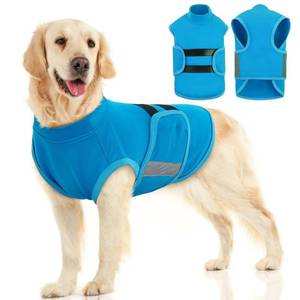 lot 54200 image: MIGOHI Dog Anxiety Relief Coat,Comfort Anxiety Vest for Dogs,Adjustable Dog Anxiety Calming Wrap for Fireworks,Thunderstorm,Travel,Separation,Anxiety Jacket for Large Dogs,L,Blue - Retail $27