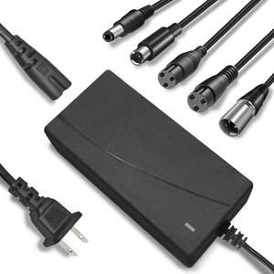 lot 54216 image: Cordro 42V 2A Charger Universal 5 Plugs Replacement for 36V Lithium Battery, Compatible with RazorGotraxninebotJetsonVoyage Power Adaptor Supply Cord - Retail $15