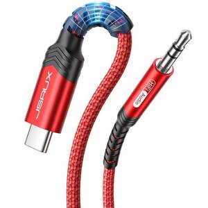 lot 54238 image: JSAUX USB C to 3.5mm Audio Aux Jack Cable for iPhone 17 Pro MaxAir 3.3ft, Type C to 3.5mm Headphone Car Stereo Cord Compatible with iPhone 1615 Pro Max,Samsung Galaxy S25 S24, iPad Pro, Pixel 98 - Retail $7