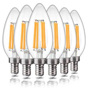 lot 54247 image: ALAMPEVER 6 Pack Chandelier Light Bulbs 100 Watt Equivalent, 800LM Bright Dimmable LED Light Bulb, E12 Base, 2700K Soft White, B11 Type, 5.5W, Ideal for Living Room, Bedroom, Dining Room - Retail $22