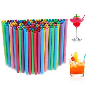 lot 54249 image: 100 Pcs Colorful Disposable Cocktail Short Straws - 5.12 Long 0.24 Diameter Plant-Based Drinking Straws for Whiskey Bar Club Coffee Soda Party Cold Drinks - Retail $6