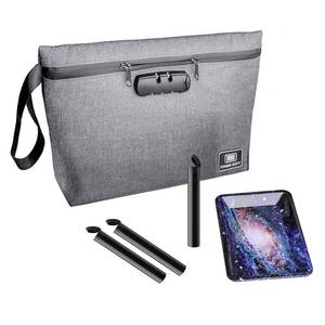 lot 54254 image: Free Boy Odor Proof Bag with Combination Lock,Smell Proof Container Storage and Travel,Tray,Ziplock Bag - Retail $24