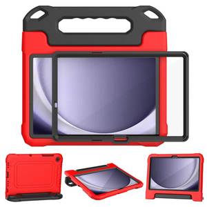 lot 54293 image: YIHE Kids Case for Samsung Galaxy Tab A11 Plus 2025 & A9 Plus 2023 11 Inch, Shockproof Handle Stand Cover with Built-in Screen Protector, Red&Black - Retail $18
