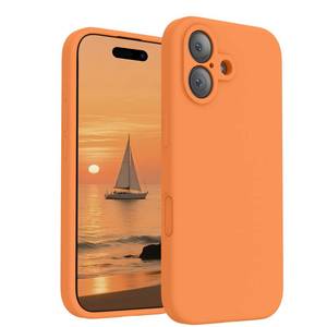 lot 54304 image: FireNova Magnetic for iPhone 17 Case, Compatible with MagSafe, Integrated Silicone Camera Control Button Camera Protection Anti-Scratch Microfiber Lining Phone Case, 6.3, Orange - Retail $15