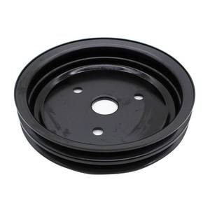 lot 54309 image: Crankshaft Pulley Double-Groove SWP Short Water Pump Black Compatible for Chevy SBC 262 327 400 - Retail $23