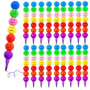 lot 54367 image: 20 Pcs Stacking Crayons, Rainbow Stackables Crayon, Cute Mini Stacked Crayons for Drawing, 7 Colors in One, Coloring Art Drawing Craft Office Home Supplies - Retail $10