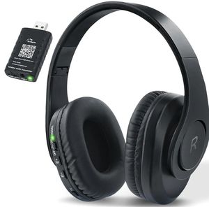 lot 54379 image: Wireless Headphones for TV Watching, Comfortable for Seniors with Bluetooth 5.3, Easy Setup Headphones with USB Transmitter, 25 Hours Play and No Audio Delay - Retail $50
