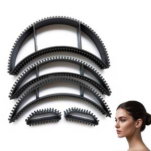 lot 54387 image: 5pcs Bump It Hair Accessory Set - Includes Hair Bumps for Volume Insert, Bump It Up Headband, and Hair Volume Clips for Women-Great for Creating Volume with Bumpits for Hair - Retail $7