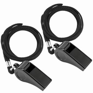 lot 54394 image: 2PCS Sports Whistles with Lanyard, Loud Crisp Sound Whistle Ideal for Coaches, Referees, Officials,Outdoor Enthusiasts, and Family Emergencies. - Retail $5