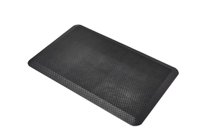 lot 4237 image: Amazon Basics 34 Rectangular Durable Anti-Fatigue Ergo Comfort Standing Mat, 32x20, Black. Lightly Used  - Retail $37