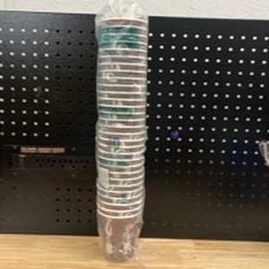 lot 4254 image: SOLO� Thermoguard Insulated Paper Hot Cups  12 oz  Steam Print Design  30 Pack - Retail $14