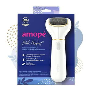 lot 4264 image: Amope Pedi Perfect� Electronic Foot File with Diamond Crystals  Removes Hard & Dead Skin  1Ct - Retail $35
