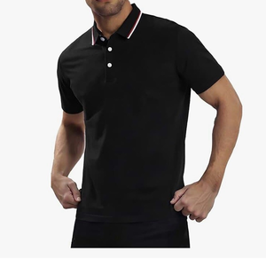 lot 4307 image: MagnaMan Mens Black Polo Shirt. Size 3XL - Retail $0