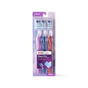 lot 6958 image: CVS Health Clear Pro Toothbrush MED 6 count