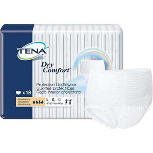 lot 6962 image: TENA Dry Comfort 72423 Protective Underwear Pack of 18