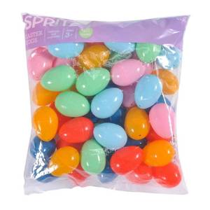 lot 6992 image: 48ct Easter Plastic Eggs Mixed Colors - Spritz��