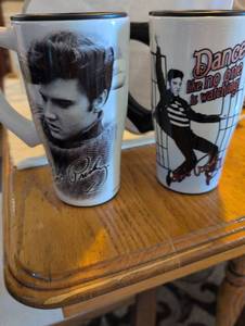 lot 2404 image: Elvis Presley Dance Quote Travel Mug