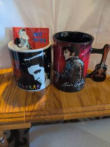 lot 2407 image: Elvis Presley Commemorative Coffee Mug Collection
