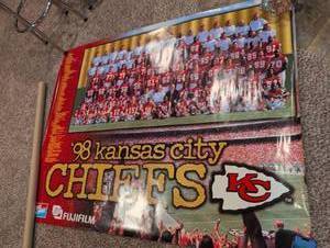 lot 2436 image: 1998 Kansas City Chiefs Team Photo Poster