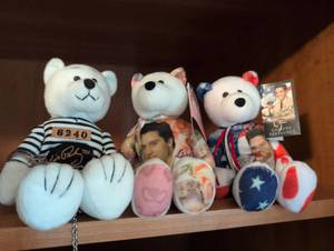lot 2449 image: Beanie Baby Gallery Treasures Elvis Prisoner Bear Collection