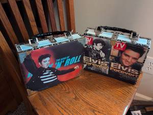 lot 2457 image: Elvis TV Guide Box Purses