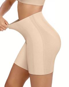 lot 1340 image: OEAK Tummy Control Shapewear for Women Seamless Girdle High Waisted Body Shaper Underwear Panty Smooth Under Dress Shapewear Nude Shorts L - Retail $19