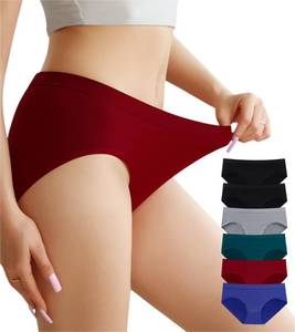 lot 1350 image: OLIKEME No Show Underwear for Women Breathable Soft Stretch Hipster Panties Workout Quick-dry Ladies Briefs (XL-XXL) Multicolor - Retail $10