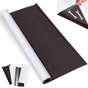lot 1352 image: Blank White Surface Magnet Sheets 48 Inch x 5 Feet, 30 Mil Magnetic Roll Printable Flexible Vinyl Blank Magnetic Sign Sheet Safe for Vehicles DIY Craft Project - Retail $55