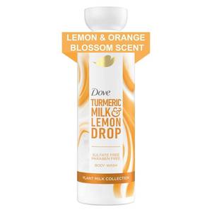 lot 1378 image: Dove Beauty Plant Milk Cleansing Body Wash - Turmeric & Lemon - 17.5 fl oz - Retail $14