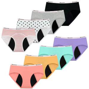 lot 1386 image: Mesachy Teens Girls Period Underwear Kids Period Panties Menstrual Leakproof Protective Underwear for Teens Cotton Briefs, XXL - Retail $19