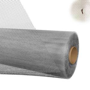 lot 1405 image: Wire Mesh Screen (50x120)-Durable, Stainless-Steel, Easy to Cut & Install, Ideal for Windows, Barrier Against Bugs, Mice & Birds (Plain Weave, 30 Mesh) - Retail $36