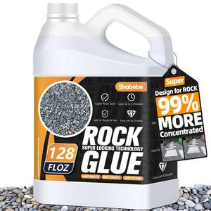 lot 1437 image: Rock Glue, Mulch Glue 1Gallon- Fast-Drying Adhesive for Landscaping Rocks, Small Pebbles, Pea Gravel Stabilizer & Mulch Binder  Weather-Resistant - Retail $38