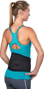lot 1439 image: DonJoy ComfortFORM Wrap-Around Back Support Brace, Small (25 - 30 Waist) - Retail $35