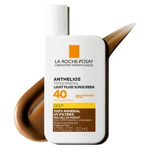 lot 1441 image: La Roche-Posay Anthelios Tinted Sunscreen SPF 40, Broad Spectrum SPF  Antioxidants, Titanium Dioxide & Zinc Oxide Sunscreen, 4 Flexible Shades, No White Cast, Oil & Oxybenzone Free - Retail $40