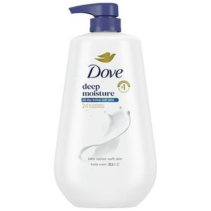 lot 1467 image: Dove Deep Moisture Liquid Body Wash with Pump Nourishing for Dry Skin 30.6 oz