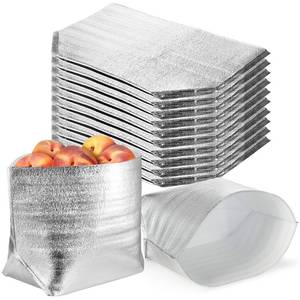 lot 1612 image: ZEAYEA 10 Pack Insulated Shipping Bags, 13.2 x 8.7 x 13.2 Thermal Box Liners for Frozen and Hot Food, Large Waterproof Reusable Insulation Bags for Shopping Bag Insulation Lining Camping Picnic