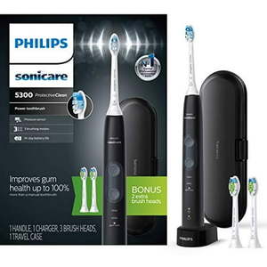 lot 1628 image: Philips Sonicare ProtectiveClean 5300 Rechargeable Electric Toothbrush - HX642334 - Black