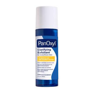 lot 1639 image: PanOxyl Clarifying Exfoliant with 2% Salicylic Acid, BHA Liquid Exfoliant for Face, Unclogs, Minimizes Appearance of Pores, Blue Algae and Antioxidants Help Calm Redness, For Acne Prone Skin, 4 fl oz