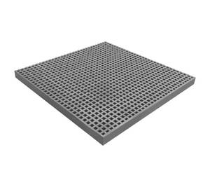 lot 1664 image: Natotela 24x24in Fiberglass Molded Grating, FRP High Strength Grate Panel 11000 LBS Capacity 1.5 Micro-Mesh Square Heavy Duty Bar Grating for Outdoor,Car Wash,Deck,Drain,Industrial Aera,Grey Retail- $74
